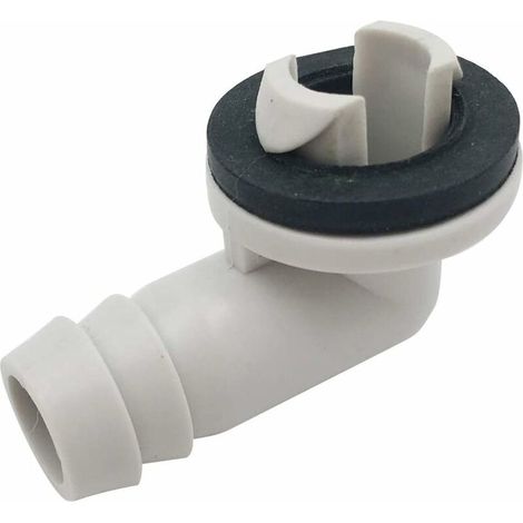 90°-winkelstück Für Den Abfluss Des Klimageräts Mit Gummiring, Passend Für Splitgeräte Und Fensterklimaanlagen (ca. 3/5 Zoll / 15 Mm)