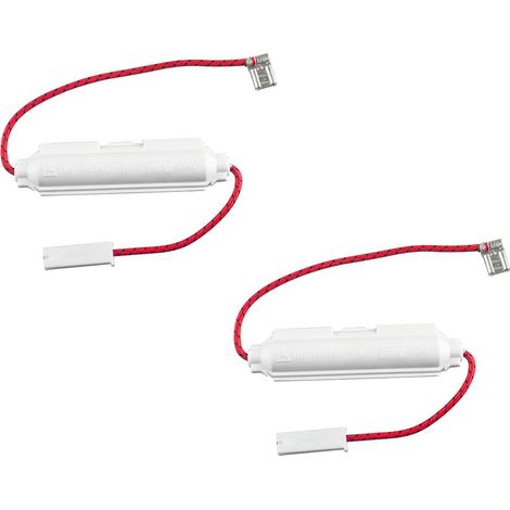 2er-pack Hochspannungssicherungen 5 Kv 0,8 A Für Mikrowellenherde Universeller Sicherungshalter Zur Mikrowellenreparatur Zubehör Zum Austausch Der Mikrowellensicherung Weiß