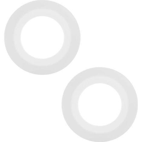 2 Stück Spülventil-dichtungen Für Wc, Kompatibel Mit Siamp 49 50, 72 Mm X 45 Mm, Ersatz-spülventil-dichtungen Aus Silikon 34490507 (weiß)