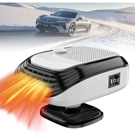 12-v-auto-heizgerät, Zum Anschließen An Den Zigarettenanzünder, Windschutzscheibenenteiser, Leiser Betrieb (weiß)