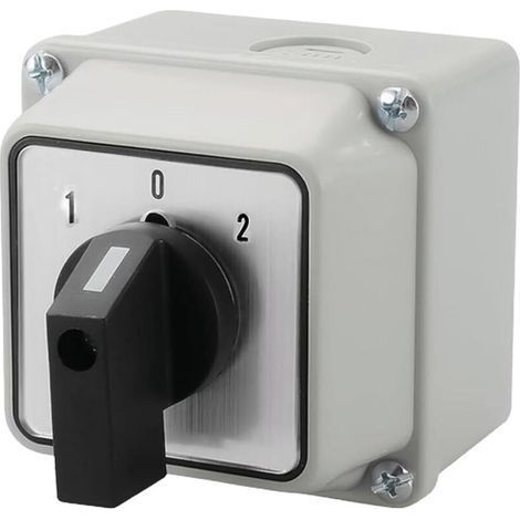 Universeller Drehwahlschalter, Hauptschalter, Außenbox, Netzschalter, Ein-aus-ein, 3 Stellungen, 2 Phasen, 8 Anschlüsse, Ce, Schalter