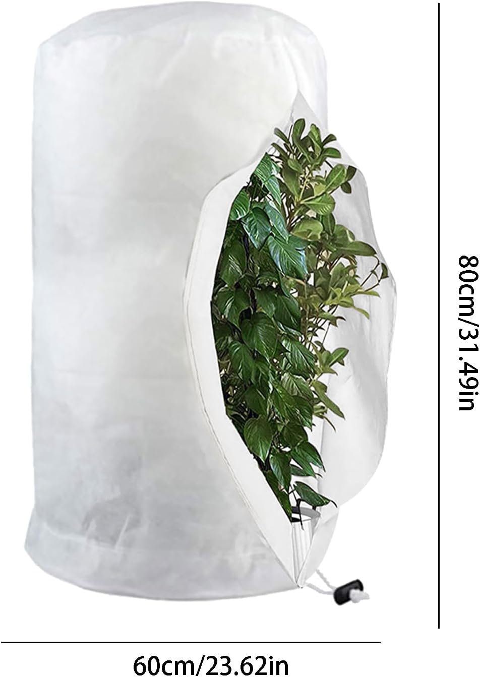 Winterschutz Für Pflanzen, Frostschutz Für Garten Und Balkon, Atmungsaktive Und Reißfeste Schutzhülle, Wiederverwendbarer Frostschutz Für Pflanzen, Schutz Für Topfpflanzen Und Palmen