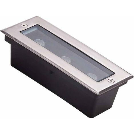 Einbau-spot Led Für Außenbereich – Eingelassene Leuchte, 3w, Wasserdicht Ip65, Rechteckige Beleuchtung 12v Für Garten, Terrasse (warmweiß)