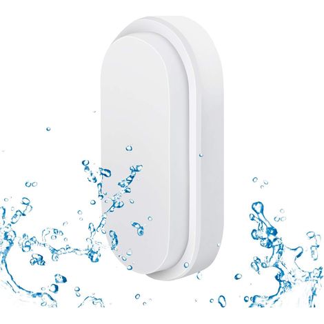 Außen-wandleuchte Mit Led 14 W, Ovale Led-lampe, 4000 K Neutralweiß, Ip54 Wasserdicht Für Garten, Terrasse, Garage, Flur, Keller – 2 Stück