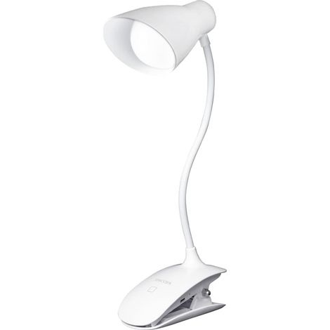 Lampe Leselampe, Wiederaufladbare Leselampe Mit 3 Helligkeitsstufen, Touch-bedienung, Verstellbare Clip-leselampe, 5500-6000k, Weiße Klemmleuchte Zum Lesen, Für Reisen Und Nacht