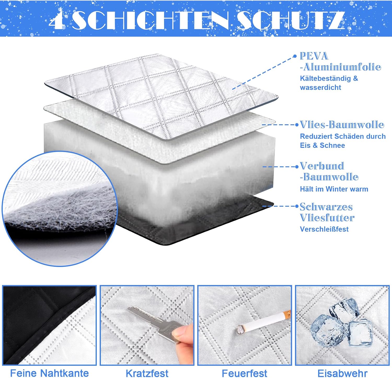 Windschutzscheibenabdeckung, Auto-windschutzscheibenabdeckung, Magnetische Windschutzscheibenabdeckung