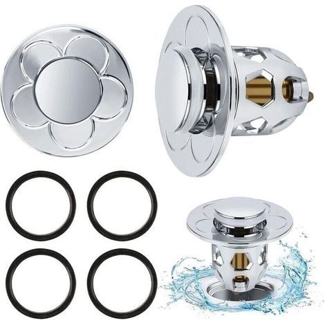 2 Stück Universal-waschbecken-pop-up-ablaufventil 34-40 Mm, Pop-up-ablaufventil Mit Verstopfungsfreiem Filter, Anti-verstopfungs-ablaufventil, Badewannenstöpsel Für Küche Und Waschbecken, Haarfilter –