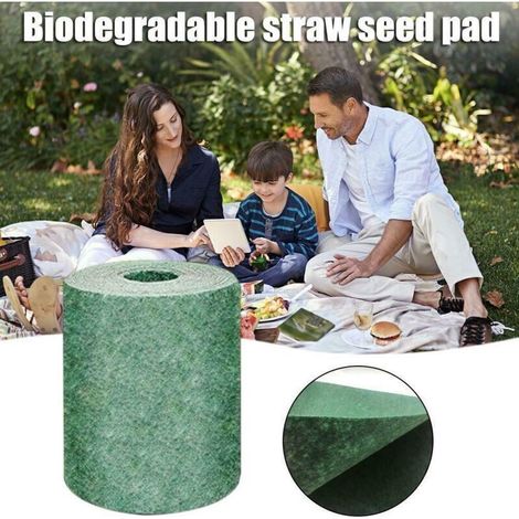 20x300 Cm Rasensamen-biomatte, Biologisch Abbaubarer Garten-rasenmatte Für Picknick Und Bepflanzung, Wachstums-lösung.