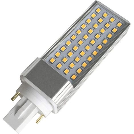 G24 Led-ersatzbirne, Kompakt, Schwenkbar, G24-2-stift-led-cfl-leuchtmittel Mit Weißem Metallgehäuse, Warmweiß, G24 8,0 W 265,00 V