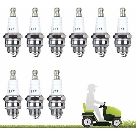 10er-pack L7t-zündkerzen Für Motorsägen, Freischneider, Rasenmäher Mit Zweitaktmotoren, Heckenschere, Freischneider