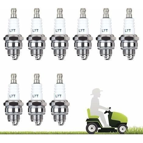 10er-pack Zündkerzen L7t Für Motorsägen, Freischneider, Rasenmäher Mit Zweitaktmotor Und Heckenschere