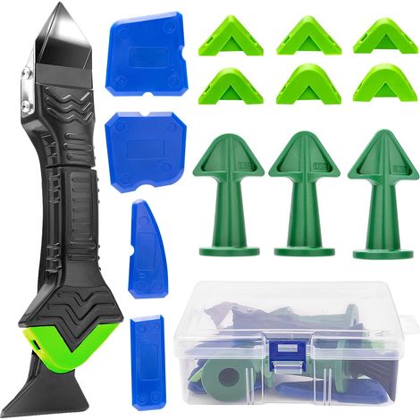 3-in-1 Fugenwerkzeug – 14-teiliges Silikon-fugenglätter-set Mit Aufbewahrungsbox, Silikon-dichtungs-werkzeug Für Bad, Küche Und Fliesen