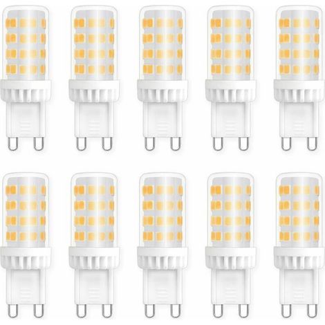 Led-lampen G9 5w, Ersatz Für 40w/50w Halogenlicht, 450lm, Neutralweiß 4000k, Ac 220v, Standard-sockel G9, Energiesparend, Für Deckenbeleuchtung, Küche, Schlafzimmer, Wohnzimmer, 10er-pack