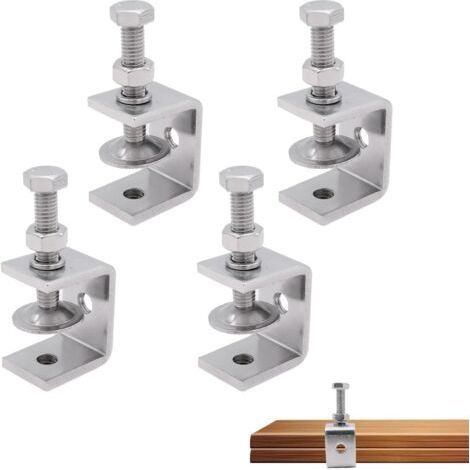 4 Stück C-klemmen Aus Edelstahl 304, Schwere Ausführung, C-klemme 30 Mm, Schraubzwingen, Kleine C-klemmen, M8-spannzwingen Für Holzarbeiten, Schweißen Und Bauwesen