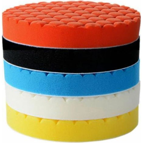 6er-pack 125 Mm Polierscheiben – Premium Flexible Schwämme – Für Autopolitur Und Empfindliche Oberflächen – Sortierte Farben