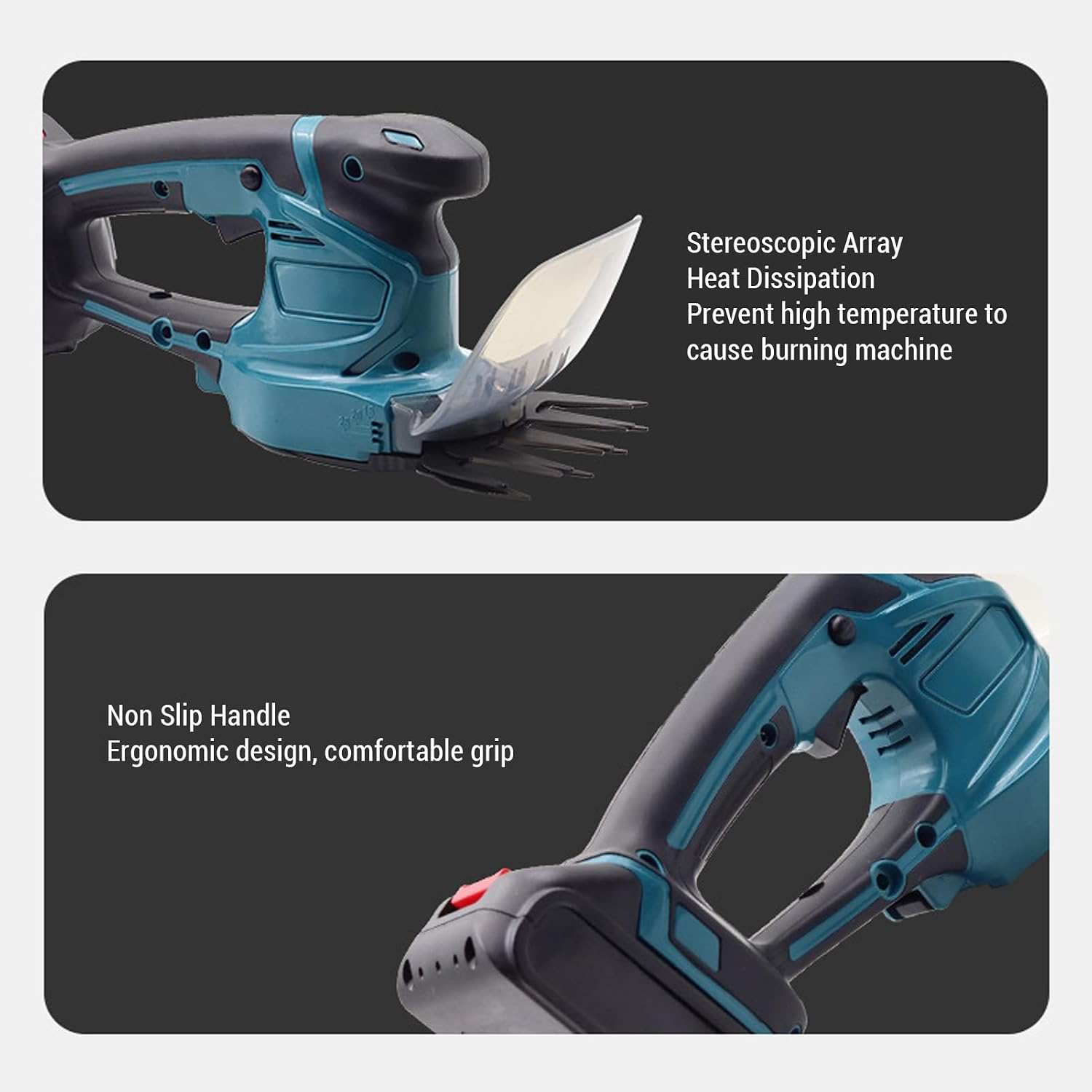 Kompatible Akku-heckenschere, Kabellose Elektrische Heckenschere, Kantenschneider, Tragbare Grasschere Für Die Garten-, Hof- Und Rasenpflege.