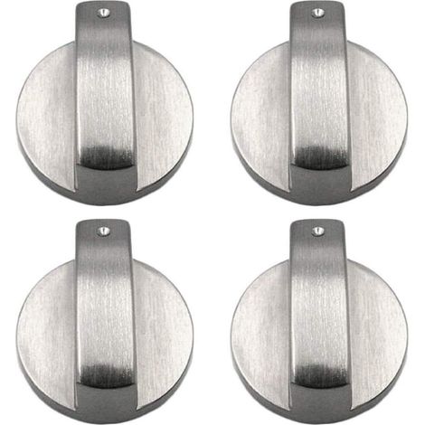 Gasumschalter, 4er-pack Metall-kochfeld-blende, Universal-drehknöpfe Für Backofen Und Herd, Steuerknöpfe Für Küche, Gasherd, Backofen, Pfanne, 8 Mm X 4 Cm