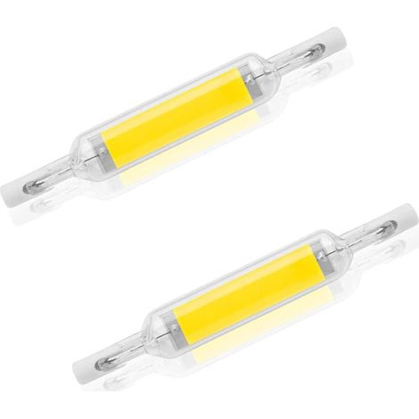 2er-pack Led-r7s-lampen, 10 W, 78 Mm, Dimmbar, Kaltweiß 6000-6500 K, Ersatz Für 100-w-halogenlampen J78, R7s-doppelendsockel, 360° Abstrahlwinkel, Energiesparend.