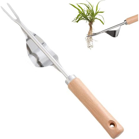 Handgartentopf, Manuelle Unkrautzange, Edelstahl-unkrautstecher, Edelstahl-unkrautstecher Mit Holzgriff-schaufel, Unkrautentferner