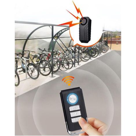 Alarme Für Fernbedienung Von Elektro-fahrrädern, Drahtlose Induktive Diebstahlsicherung, Schwarze Vibrationsalarm Mit Hoher Lautstärke.