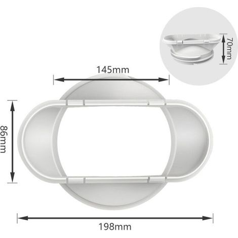 Interface De Buse Plate De Tuyau D'Échappement De Chaleur De Climatiseur Mobile 130/150mm Accessoires Généraux