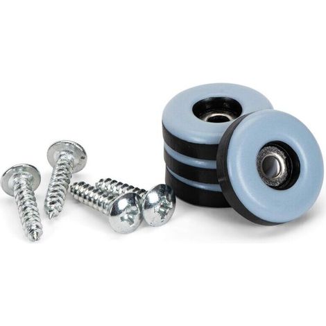 Möbelgleiter, 20 Stück Rund Ø 30 Mm, Stärke: 6 Mm, Ptfe-gleitsohlen Mit Schrauben