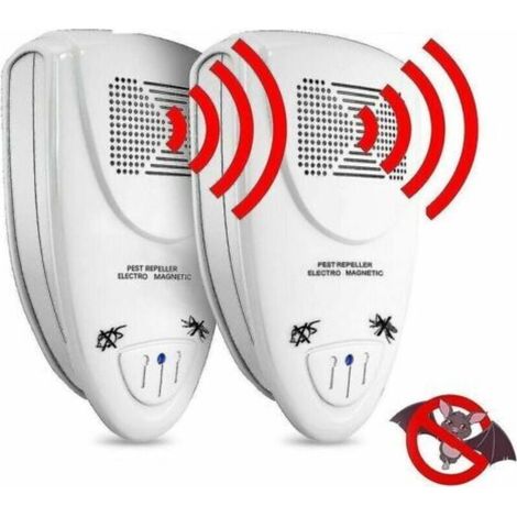 2er-pack Ultraschall-fledermaus-vertreiber – Beseitigung In 72 Stunden – Eu-stecker