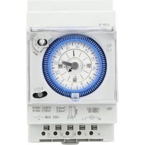 Mechanische Pooluhr 16a 250v Pool-zeitschaltuhr Für Wasserkocher, 15-minuten-intervall, 24 Stunden, Für Haushalt, Küche, Innenbereich, Außenbereich, Außenbeleuchtung