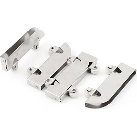 4 Stück Rollen Für Glasschiebetüren, Doppelrollen, Edelstahl 5 Mm