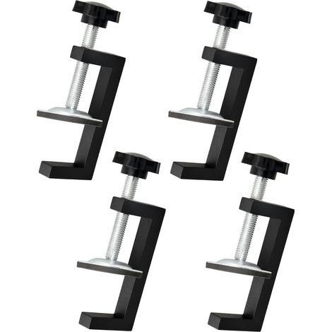 4-teiliges Fugenklemmen-set, Klemmbereich 10–57 Mm, Verstellbare G-klemme, Tischler-fugenklemme Mit Befestigungsclip, Werkzeug-zubehör Für Tischklemmen, Geeignet Zur Befestigung Von Holz Und Tischen