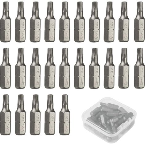 25-teiliger Schraubendreher-bitsatz, 25 X 25 Mm – Kompatible Bits Für Schraubendreher Und Akkuschrauber, Ideal Für Heimwerken, Reparaturen Und Haushaltsaufgaben (t20)