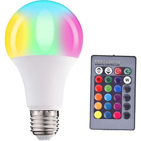Led-leuchtmittel, Rgbw, E27, Mit Fernbedienung, Mehrfarbig