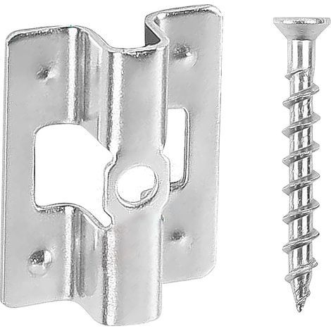Set Aus 100 Terrassenclips, Edelstahl, Mit Schrauben, Wpc, Edelstahl, 7 Mm, Zur Befestigung Von Bambusboden
