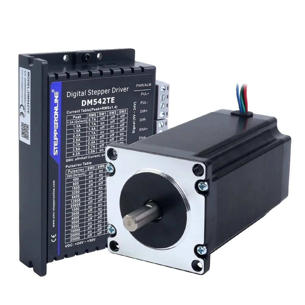 Schrittmotor-kit, Nema 23, Hohe Drehmomentleistung, 3nm 100mm Länge, 8mm