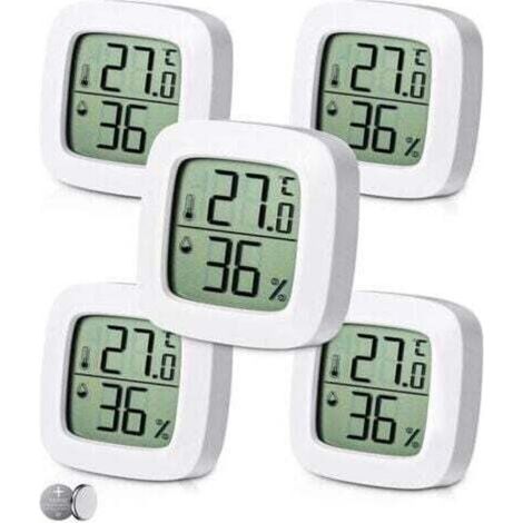 5 Stück Digitales Innenraum-thermometer Hygrometer, Komfortlevel-anzeige, Kleines Hochpräzises Digitales Thermometer Hygrometer, Babyzimmer-thermometer Für Wohnzimmer Lager Schlafzimmer