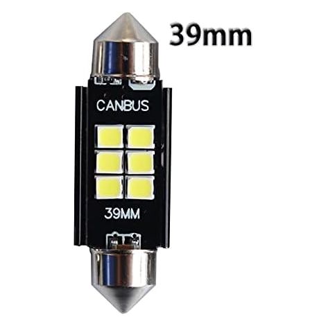 39mm C3w Led-leuchtmittel Canbus 3030 6-smd Ohne Fehlermeldung Für Auto-innenbeleuchtung Leseleuchte Dachlampe 12v/24v 3w Automatische Lampe (weiß, 36mm)