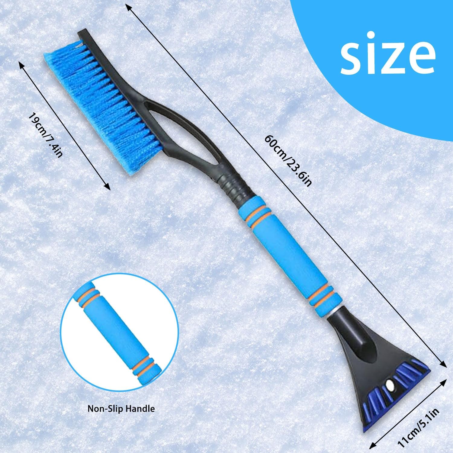 Eiskratzer Für Autos, Eiskratzer Mit Bürste, Eiskratzer Mit Eisbrechfunktion, Abnehmbarer Eiskratzer, Effizienter Eiskratzer Für Autos, Lkws Und Suvs (blau)