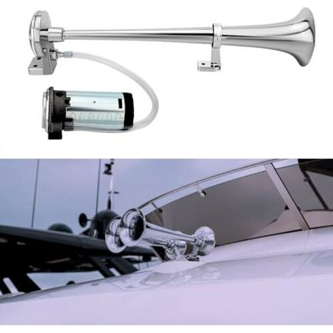 Druckluft-garantenhorn, Silbern, 12 V Druckluft-hupensatz Für Lkw, 150 Db, Druckluft-hupe, Autohupe Mit Kompressor, Laute Kompressor-fanfare Für Autos, Boote, Transporter