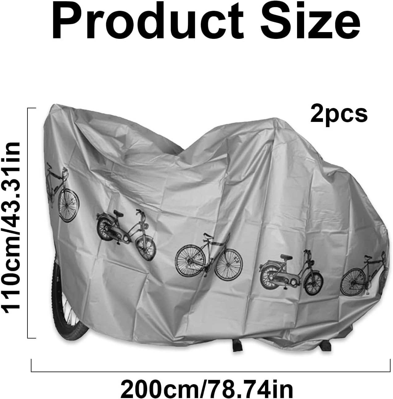 Zweiteilige, Wasserdichte, Staubdichte Und Uv-beständige Fahrradschutzhülle – Ideal Bei Regen. Wasserdichte Outdoor-fahrradschutzhülle.