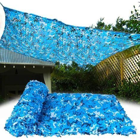Leichtes Tarnnetz, Blaues Sonnenschutznetz, Camping, Autoabdeckung, Camping-schattennetz (größe: 1,5x4m)