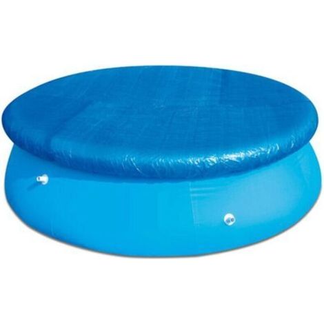 (bleu - 183 Cm) Wasserdichte Runde Poolabdeckung Mit Kordelbefestigung, Staubschützend, Einfach Zu Installieren Für Aufstellpools