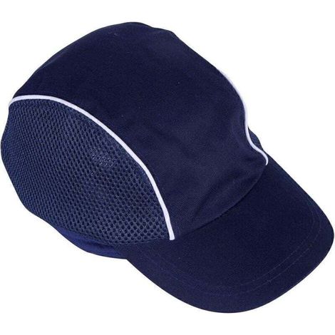 Anti-fall-sicherheitskappe, Gepolsterte Kopfbedeckung Zum Schutz Des Kopfes, Sport-baseballmütze Für Bauarbeiter Und Heimwerker Aus Baumwolle, Blau