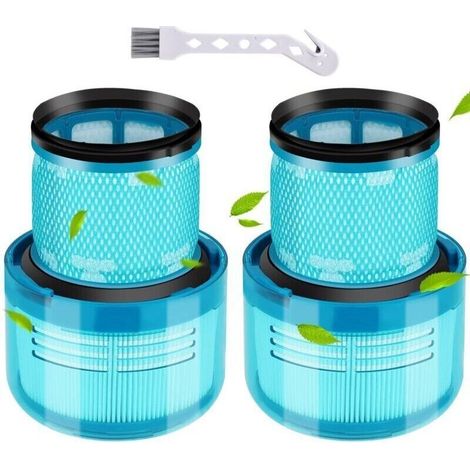 Filter Kompatibel Mit Dyson V6 V8 V11v12 V15 Detect Absolute, 2 Stück Ersatzfilter Für Dyson-staubsauger, Blau