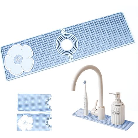 Silikon-wasserhahnmatte, Spritzschutzmatte Für Küchenspüle, Abtropfmatte, Wasserhahnschutz & Abtropfmatte Zum Schutz Von Arbeitsplatten Im Bad Und In Der Küche, 10 38 0.8cm