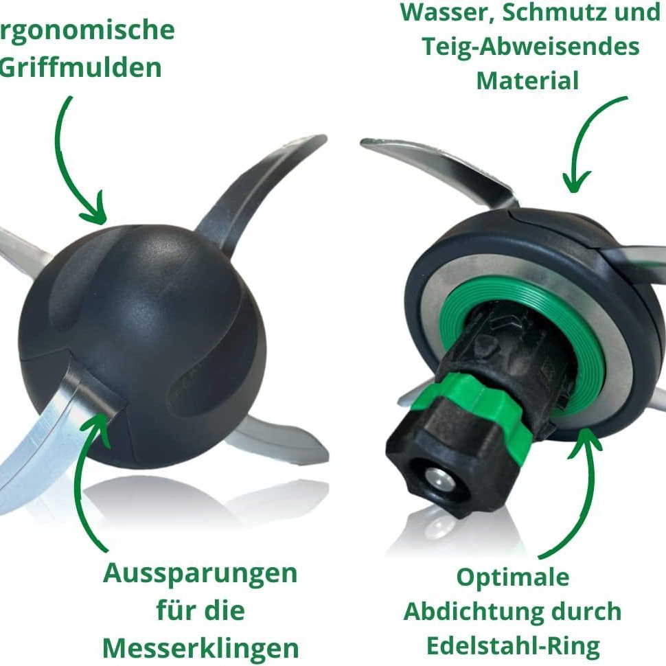 Geeignet Für Thermomix Tm6, Tm5 Und Dough Pro. Der Klingenschutz Schützt Die Klinge, Reduziert Teigreste Und Erleichtert Die Schnelle Reinigung.