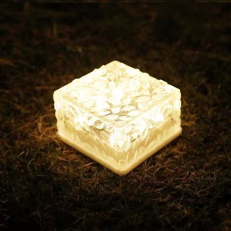 Led-solarlampe Aus Graviertem Glas. Wasserdichte Ip65-solar-gartenlampe Für Garten, Terrasse, Wege, Pool Und Treppen
