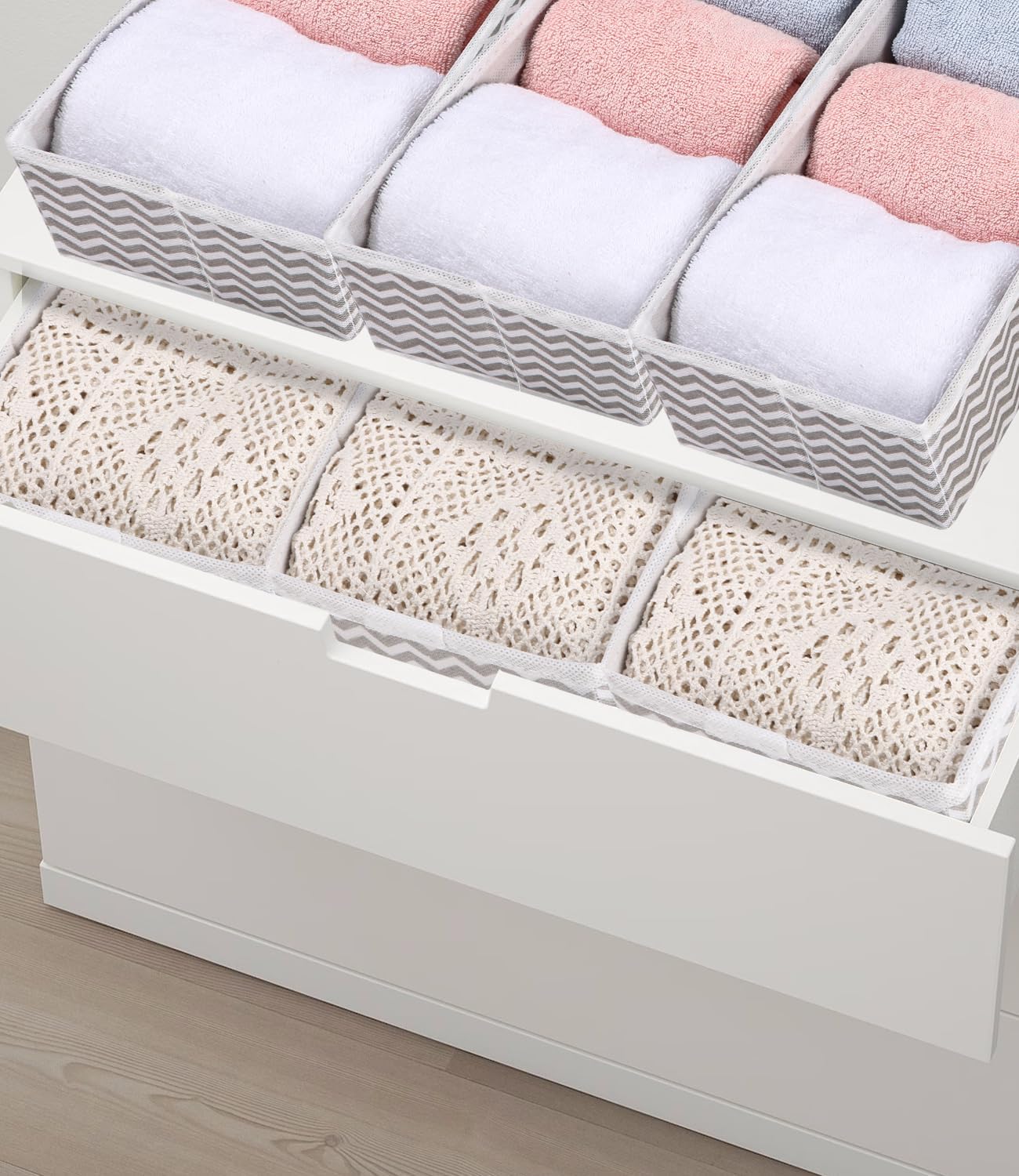 12 Schubladenorganizer Aus Vliesstoff – Faltbare Boxen Zur Aufbewahrung Von Kleidung, Unterwäsche, Socken, Spielzeug Und Accessoires