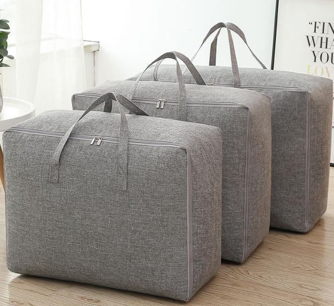3er-set Aufbewahrungsbeutel, Wasserdichte Und Staubdichte Hüllen Für Kleidung, Bettdecken, Bettwäsche, Decken, Großes Fassungsvermögen