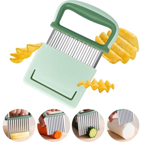 Wellenförmiges Pommes-messer, Kartoffelschneider, Edelstahl-pommes-schneider, Wellenschnitt-welle Für Pommes
