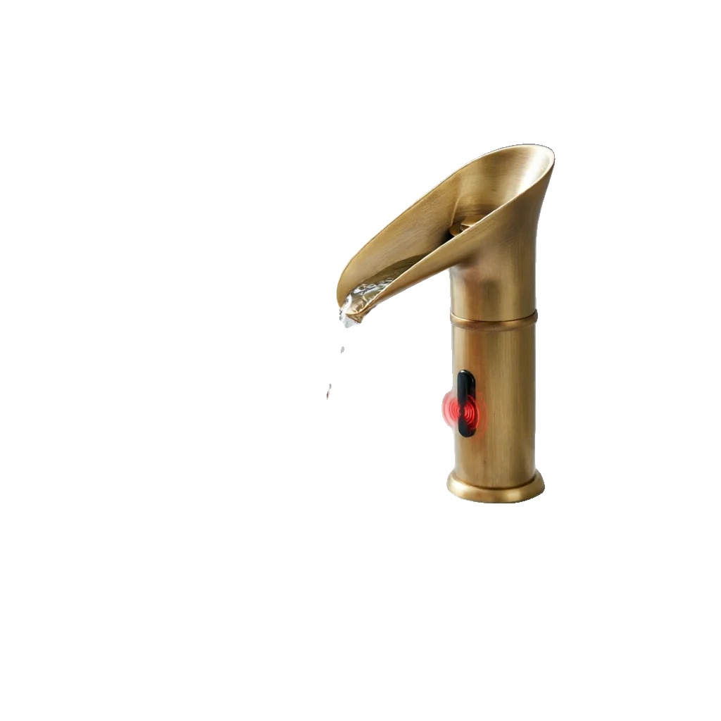 Berührungslose Armatur, Premium Kupfer, Reaktionsbereich Von 5 Bis 15 Cm, Geeignet Für Standard-badezimmerarmaturen, Berührungslose Bedienung Mit